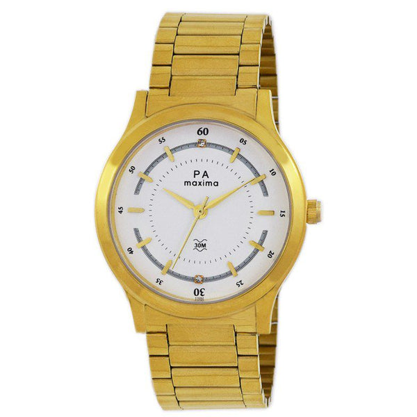 Maxima watch deals golden colour