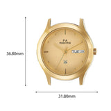 Maxima GOLD Men Gold Dial Analogue Watch - 01385CMGY