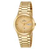 Maxima GOLD Men Gold Dial Analogue Watch - 01377CMGY