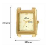 Maxima GOLD Men Gold Dial Analogue Watch - 22182CMGY