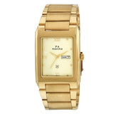 Maxima GOLD Men Gold Dial Analogue Watch - 22182CMGY