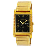 Maxima GOLD Men Black Dial Analogue Watch - 22244CMGY