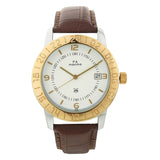 Maxima GOLD Men White Dial Analogue Watch - 24160LMGT