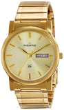 Maxima GOLD Men Gold Dial Analogue Watch - 25037CMGY