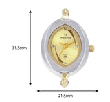 Maxima GOLD Women Gold Dial Analogue Watch - 25612BMLT