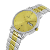 Maxima GOLD Men Gold Dial Analogue Watch - 26154CMGT