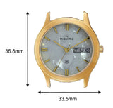 Maxima GOLD Men Beige Dial Analogue Watch - 27862CMGY