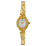 Maxima GOLD Women White Dial Analogue Watch - 29376BMLY