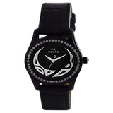 Maxima SWAROVSKI Women Black Dial Analogue Watch - 29571LMLB