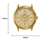 Maxima GOLD Men Gold Dial Analogue Watch - 34651CMGY