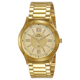 Maxima GOLD Men Gold Dial Analogue Watch - 34651CMGY