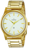 Maxima GOLD Men White Dial Analogue Watch - 34750CMGY