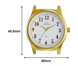 Maxima GOLD Men White Dial Analogue Watch - 34752CMGY