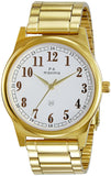 Maxima GOLD Men White Dial Analogue Watch - 34752CMGY