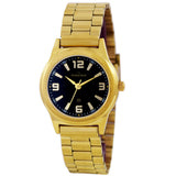 Maxima GOLD Women Black Dial Analogue Watch - 34801CMLY