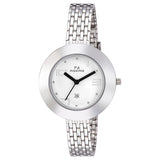 Maxima E-CO Women White Dial Analogue Watch - 39654CMLI