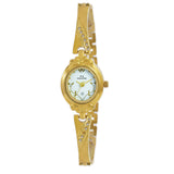 Maxima GOLD Women White Dial Analogue Watch - 40865BMLY