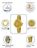 Maxima GOLD Women Gold Dial Analogue Watch - 41484CMLY