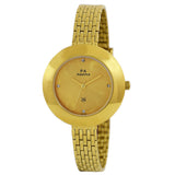 Maxima GOLD Women Gold Dial Analogue Watch - 41484CMLY