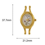 Maxima GOLD Women White Dial Analogue Watch - 42022BMLY