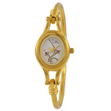 Maxima GOLD Women White Dial Analogue Watch - 42022BMLY