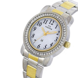 Maxima GOLD Women White Dial Analogue Watch - 43012CMLT