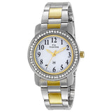 Maxima GOLD Women White Dial Analogue Watch - 43012CMLT