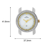 Maxima GOLD Women White Dial Analogue Watch - 43013CMLT