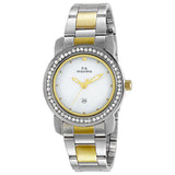 Maxima GOLD Women White Dial Analogue Watch - 43013CMLT