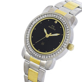 Maxima GOLD Women Black Dial Analogue Watch - 43014CMLT