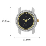 Maxima GOLD Women Black Dial Analogue Watch - 43014CMLT