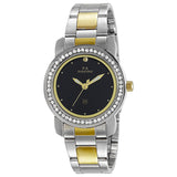 Maxima GOLD Women Black Dial Analogue Watch - 43014CMLT