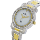 Maxima GOLD Women White Dial Analogue Watch - 43015CMLT