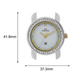 Maxima GOLD Women White Dial Analogue Watch - 43015CMLT