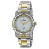 Maxima GOLD Women White Dial Analogue Watch - 43015CMLT