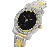 Maxima GOLD Women Black Dial Analogue Watch - 43016CMLT