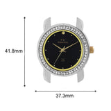 Maxima GOLD Women Black Dial Analogue Watch - 43016CMLT