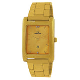 Maxima GOLD Men Gold Dial Analogue Watch - 43236CMGY