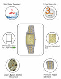 Maxima E-CO Men Gold Dial Analogue Watch - 43344CMGT