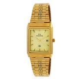 Maxima GOLD Men Gold Dial Analogue Watch - 44070CMGY