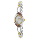 Maxima GOLD Women White Dial Analogue Watch - 44133BMLT