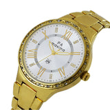 Maxima GOLD Women Silver Dial Analogue Watch - 44501BMLY