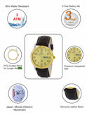 Maxima GOLD Men Gold Dial Analogue Watch - 45220LMGT