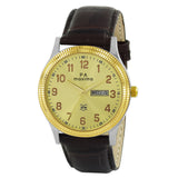 Maxima GOLD Men Gold Dial Analogue Watch - 45220LMGT