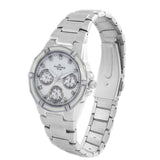 Maxima STEEL Women White Dial Analogue Watch - 46171CMLS