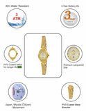 Maxima GOLD Women Gold Dial Analogue Watch - 47194BMLY