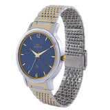 Maxima GOLD Men Blue Dial Analogue Watch - 47662CMGT