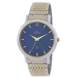 Maxima GOLD Men Blue Dial Analogue Watch - 47662CMGT