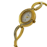 Maxima GOLD Women White Dial Analogue Watch - 47681BMLY