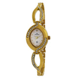 Maxima GOLD Women White Dial Analogue Watch - 47681BMLY